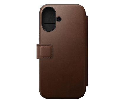 Etui / obudowa na smartfona Nomad Modern Leather Folio do iPhone 16 Plus brown